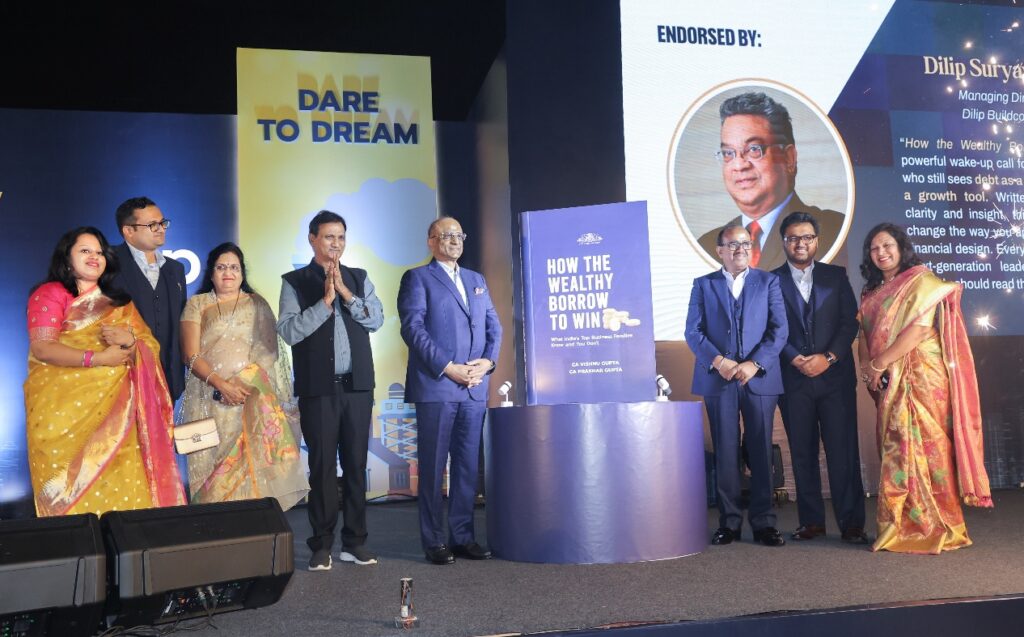 “How the Wealthy Borrow to Win” Book Launched by CA Vishnu Gupta & CA Prakhar Gupta in Indore With 400+ Business Leaders