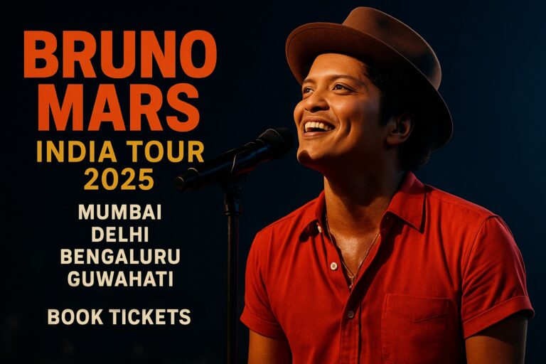 BRUNO MARS TO DEBUT INDIA TOUR IN NOVEMBER 2025: SR ENTERTAINMENT UNVEILS “COSMIC VIBE INDIA TOUR” ACROSS FOUR CITIES