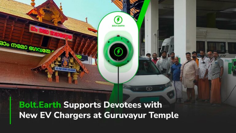 Bolt.Earth Launches First EV Charging Hub at Guruvayur Temple, Kerala