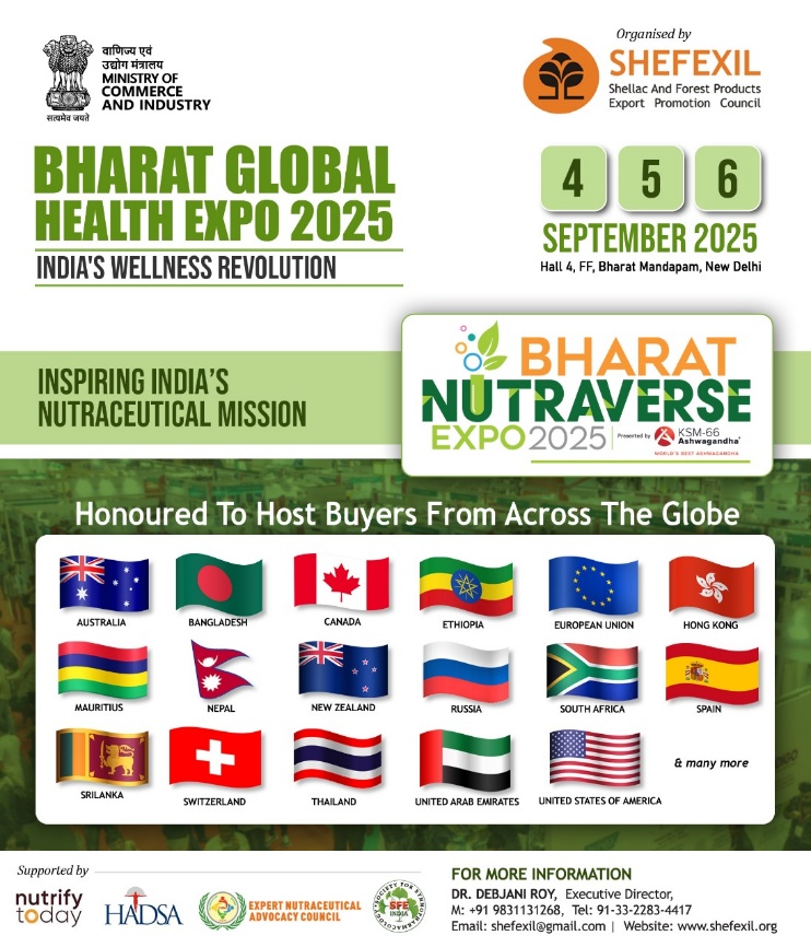 Limited Stalls Left at Bharat Nutraverse Expo 2025 South Asia’s Premier Nutraceutical Trade Event at Bharat Mandapam, New Delhi
