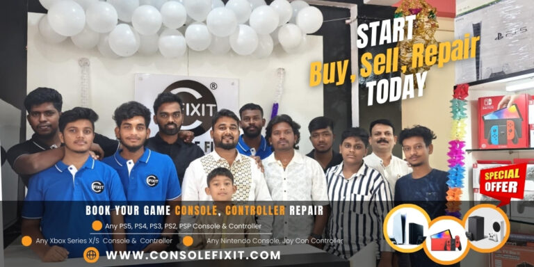 Gaming Console Repair Services in India – PlayStation, Xbox & Nintendo Support | Console & Controller Fix Across India