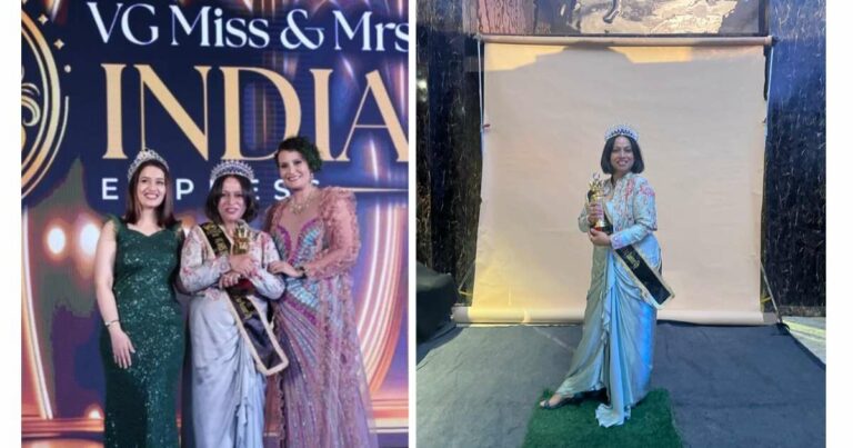 Delhi Saree Designer VG Mrs India 2025 Handloom Sarees Delhi Pageant Contestant Business Owner Indian Textile Artisan Empowerment Vandana Singh Designer Heritage Saree Collection