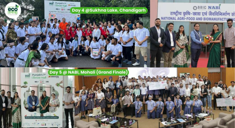 EcoPravah 2025 – Climate Walk & Pledge Wall Inspires Collective Action at Sukhna Lake