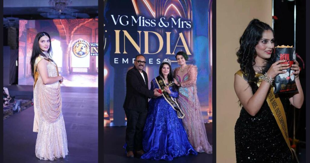 Pride of Tumakuru: Vijaya Jain Wins Multiple Titles at VG Miss & Mrs. India Empress 2025