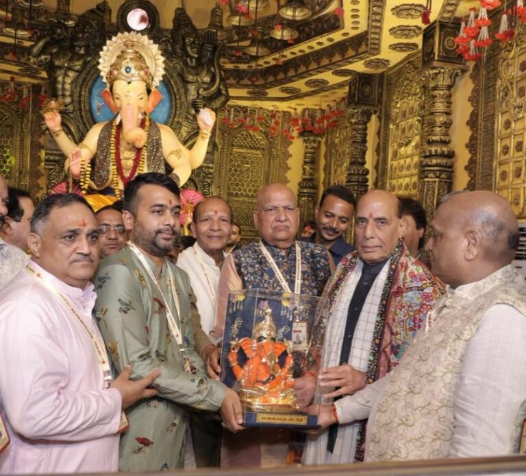 Bappa Fulfills Everyone’s Wishes” – Rajnath Singh