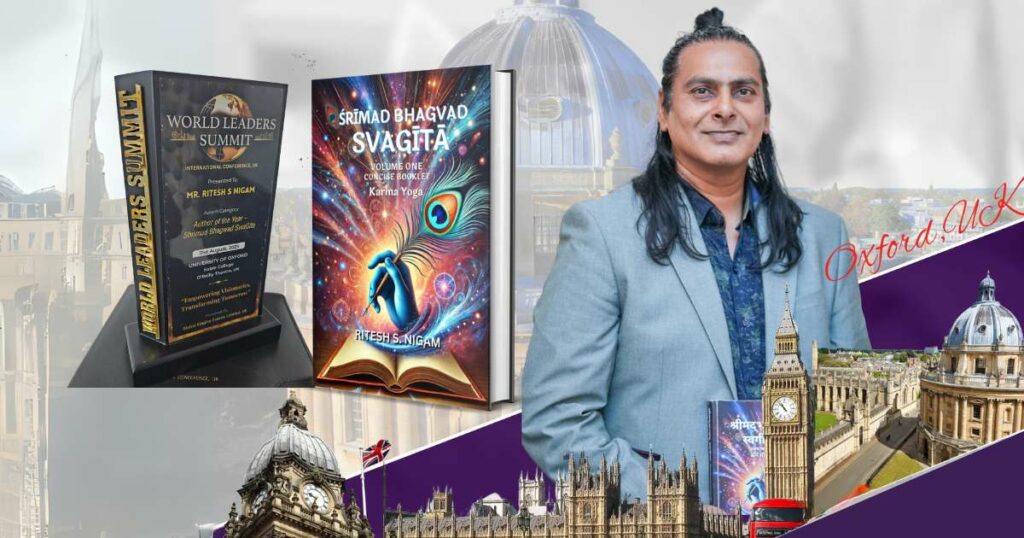 From Bhopal to Oxford: Local Author Ritesh S. Nigam Wins ‘Author of the Year’ at Prestigious Summit