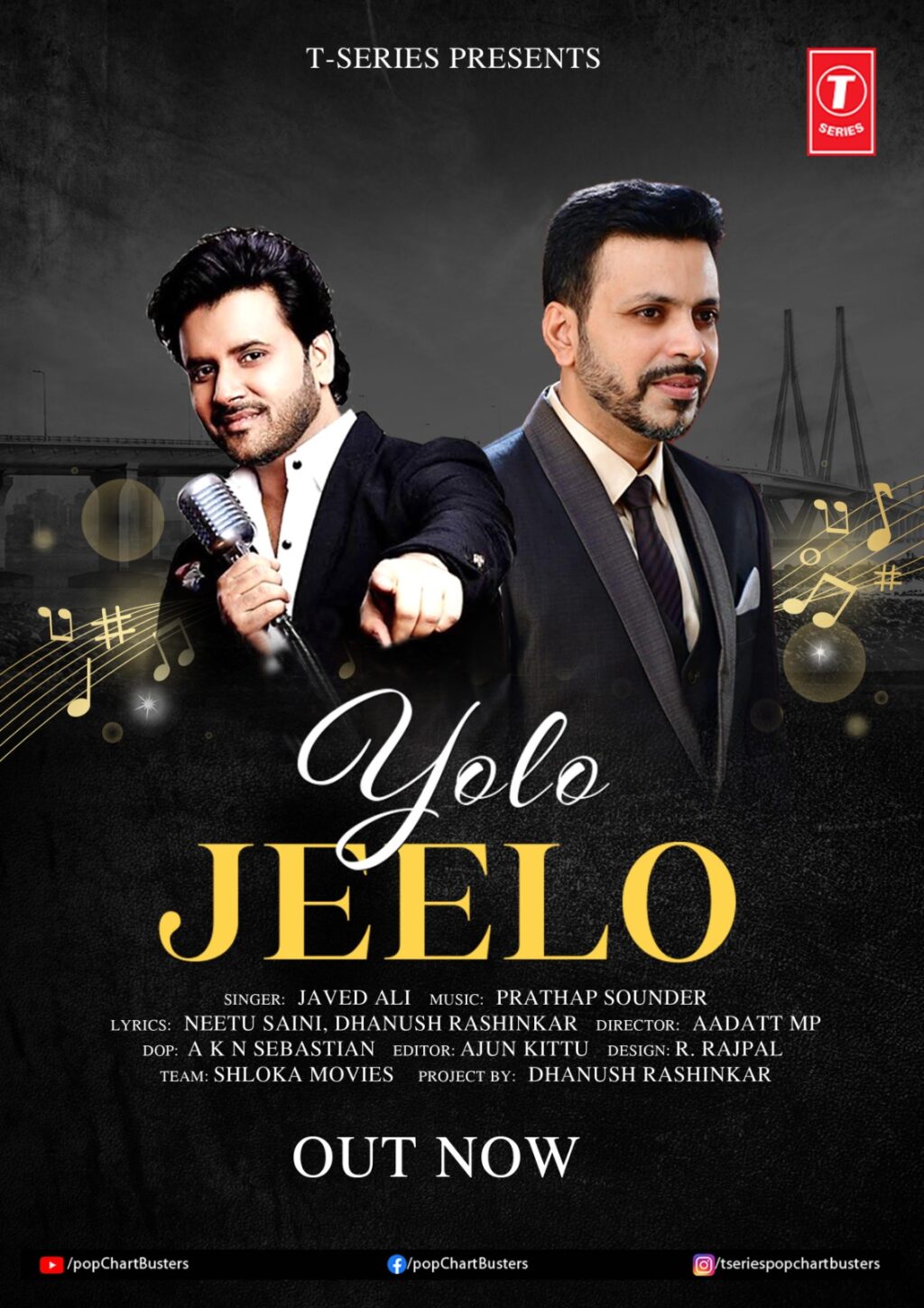 *South actor Dhanush Rashinkar’s Hindi music video “Yolo Jeelo” sung by Javed Ali released by T Series*