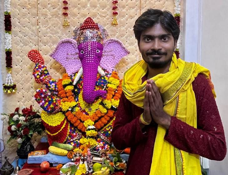 Eco-Friendly Button Ganesh Idol Unveiled at Rubriks Academy