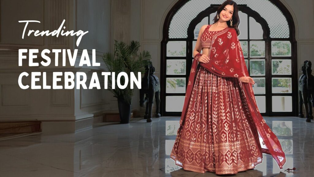Festive Fashion Alert! Trendy Lehenga Choli Collection from Zeel Clothing