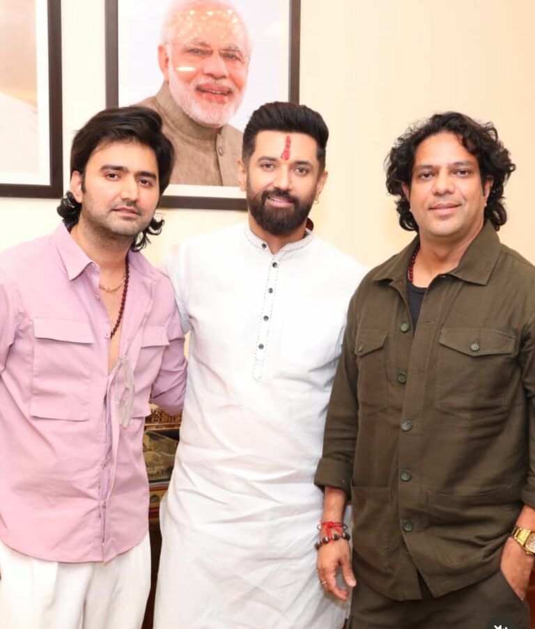 Chirag Paswan Extends Wishes to Paras Mehta and Raajveer Sharma for the Grand 3rd FilmGiants Global Awards Happening in Delhi
