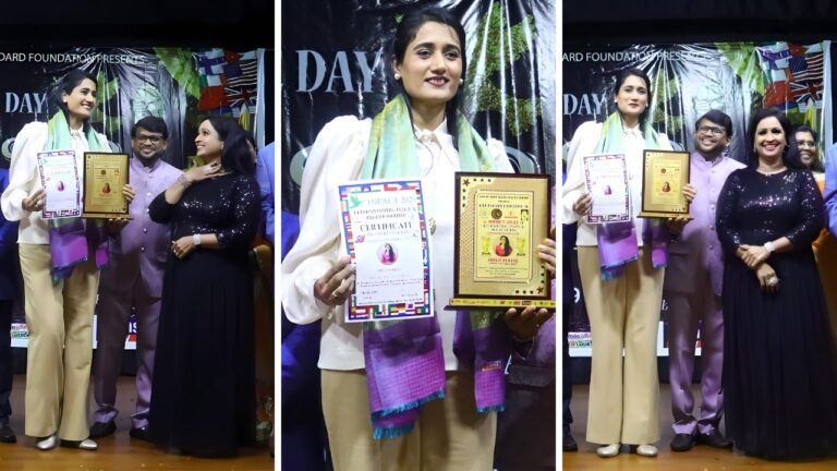Dr. Shruti Honored with ‘Promising Voice in Mental Health’ Award at INPACT 2025 – International Peace & Talent Awards