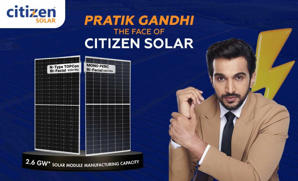 Citizen Solar Brings Pratik Gandhi Onboard as Brand Ambassador, Making Clean Energy a More Relatable Story