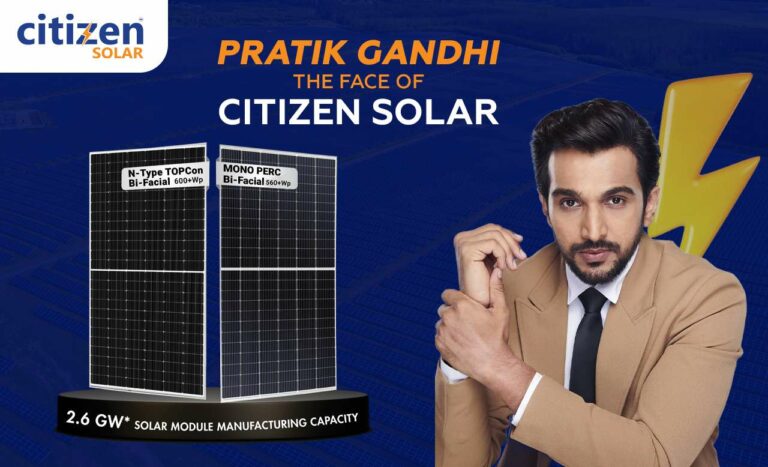 Citizen Solar Brings Pratik Gandhi Onboard as Brand Ambassador, Making Clean Energy a More Relatable Story
