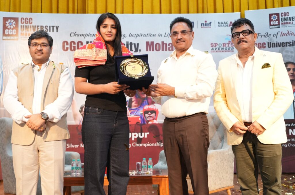 CGC UNIVERSITY, MOHALI OFFICIALLY LAUNCHES BOXING CHAMPION NUPUR AS ITS BRAND AMBASSADOR