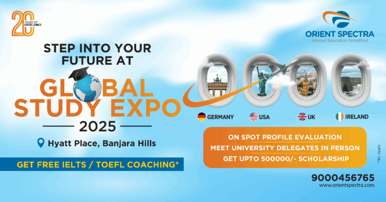 Orient Spectra to Host Global Study Expo 2025 in Hyderabad with Scholarships up to ₹5 Lakhs