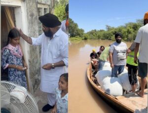 Mumbai Four Bunglows Gurdwara Extends Flood Relief Aid in Punjab under the Leadership of President Jaspal Singh Suri