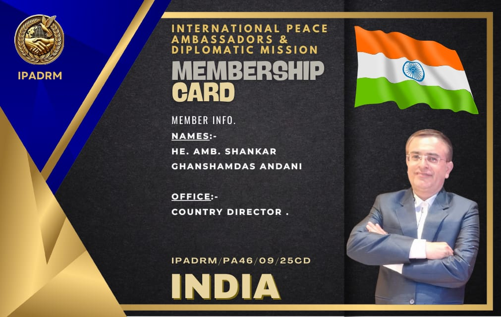 International Pen of Conscience Award 2025 Bestowed on Dr. Shankar Andani: A Beacon of Truth and Social Service