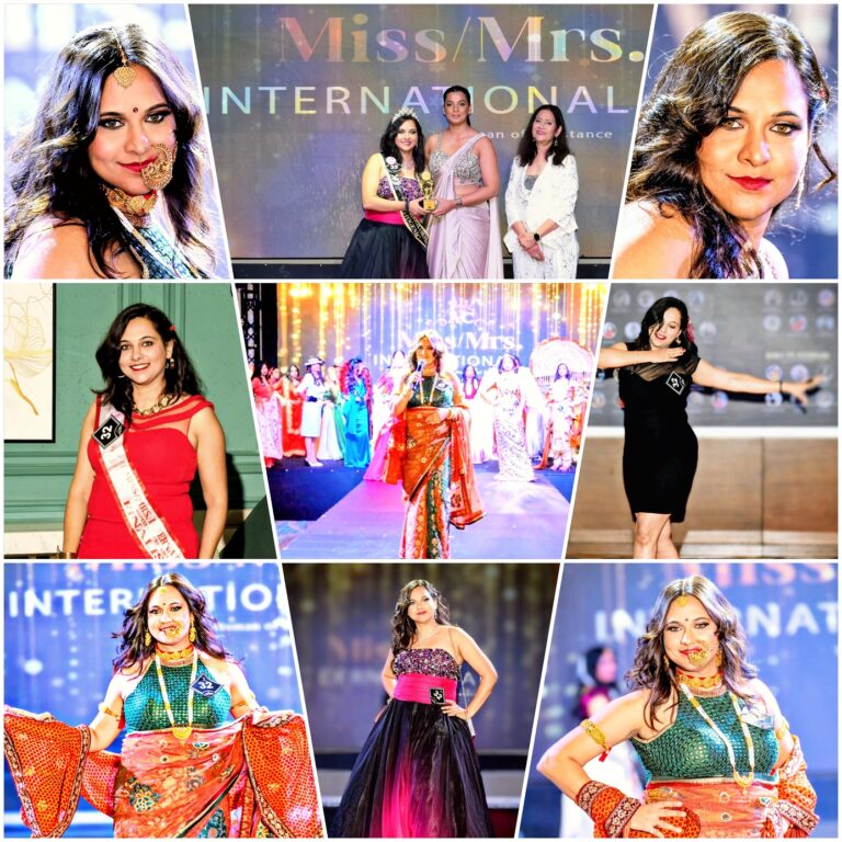 Mrs. International Photogenic Title Awarded to Mrs. Komal Joshi