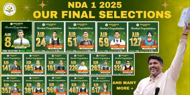 NDA 1 2025 Cut-Off Trends Revealed — Doon Defence Dreamers Emerges as India’s Leading NDA Coaching Institute