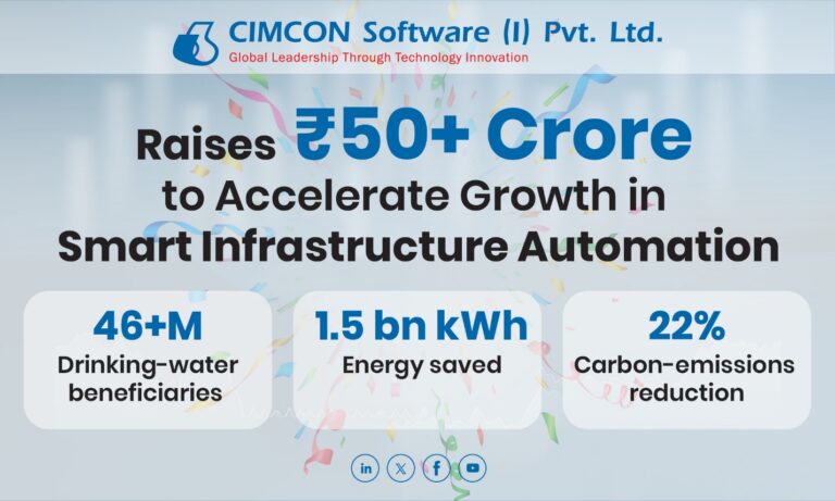 CIMCON Software (India) Pvt. Ltd. Raises ₹50+ Crore to Accelerate Growth in Smart Infrastructure Automation
