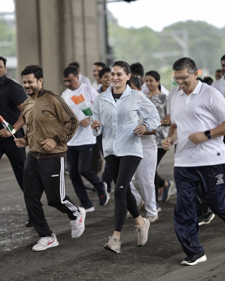 Actress Eesha Agrawal attended in the Run for Unity 2025, organized in honor of Sardar Vallabhbhai Patel