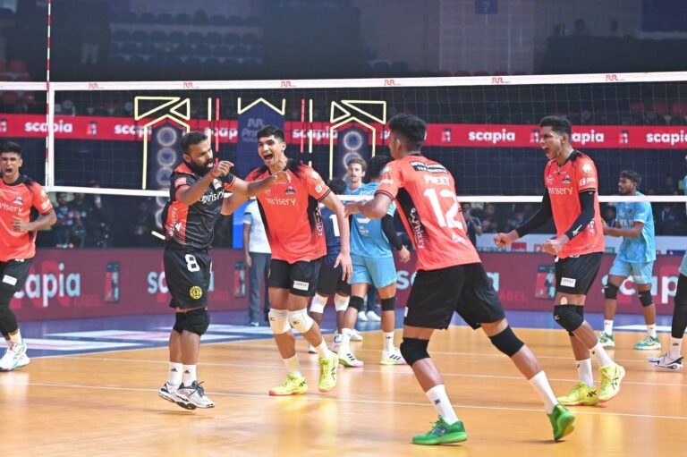 PVL 2025: Hyderabad Black Hawks Outshine Goa Guardians with a 3–1 Triumph