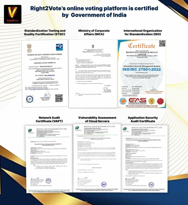 #Right2Vote #eVoting #OnlineVoting #DigitalDemocracy #SecureVoting #ElectionTechnology #MadeInIndia #GovtApproved #STQCCertified #ISO27001 #MCACertified #CERTIN #VotingRevolution #WorldsBesteVotingPla