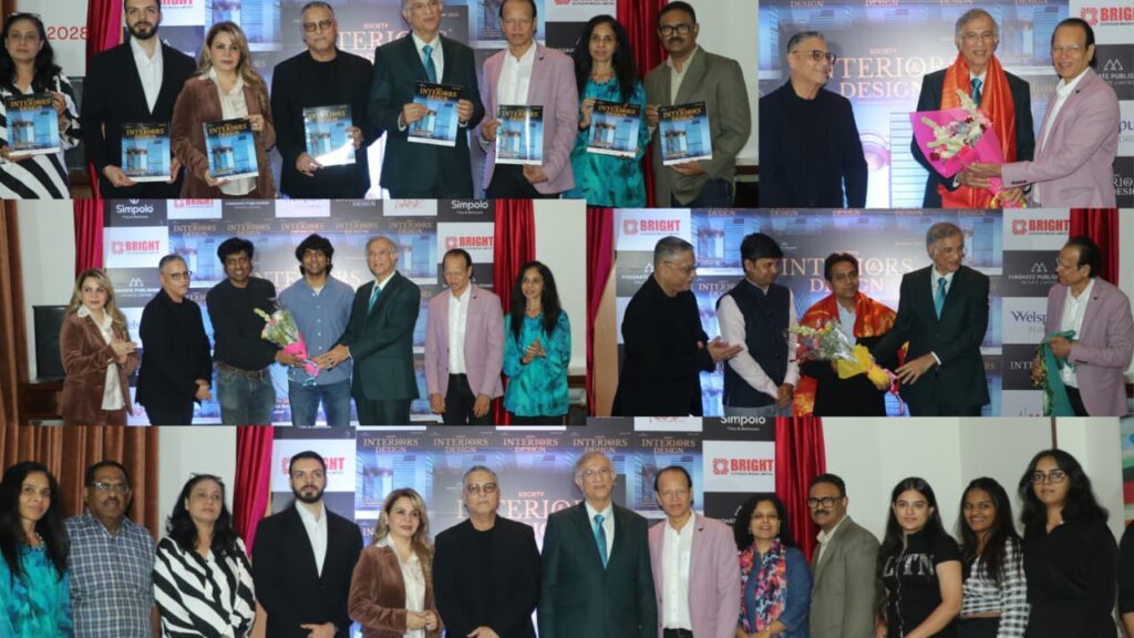 Society Interiors & Design Magazine Unveils Its Latest Issue with Chief Guest Dr. Niranjan Hiranandani and Architect Reza Kabul at Taj Santacruz, Mumbai.