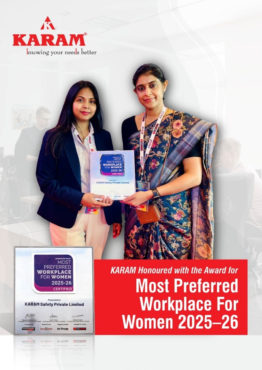 KARAM Safety honoured as one of the Most Preferred Workplaces for Women 2025–26