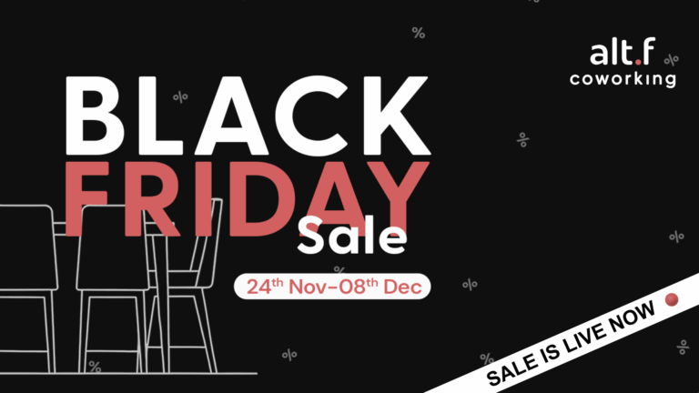 alt.f coworking Launches Exclusive Black Friday 2025 Sale Across Noida, Gurgaon, and Virtual Offices