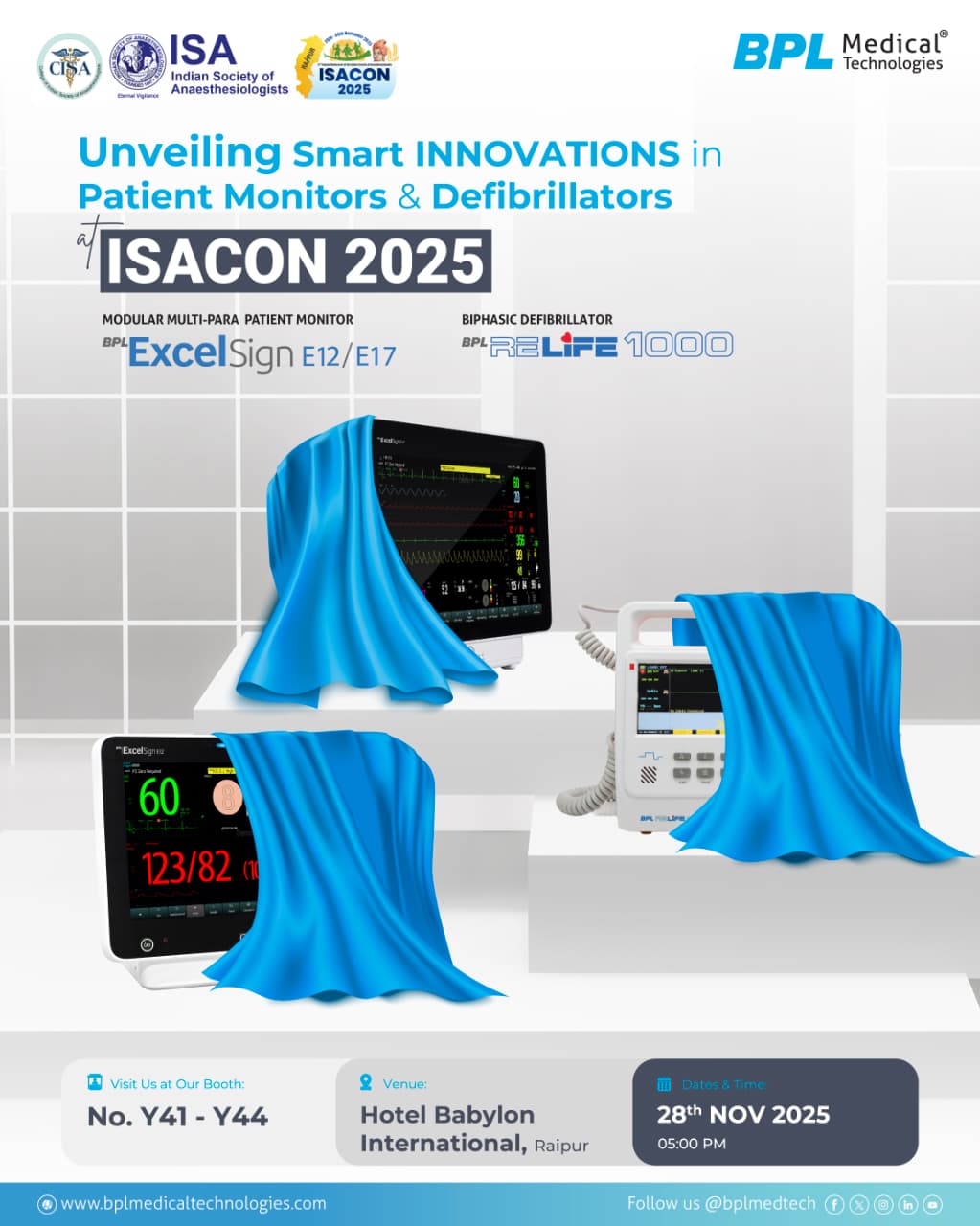 BPL Medical Technologies Set to Launch Its Latest Critical-Care Lineup — ExcelSign E12/E17 and Relife 1000 — at ISACON 2025