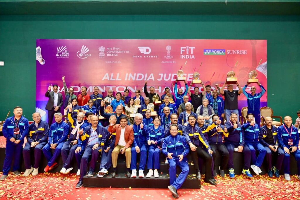 Historic First All India Judges Badminton Championship Concludes Successfully
