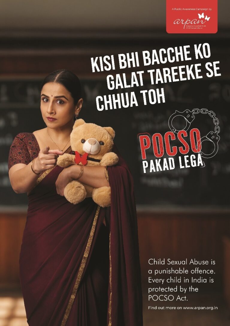 Arpan NGO’s Child Safety Week 2025 With Vidya Balan Achieves 165+ Million Reach in a Nationwide Movement Targeting Offenders