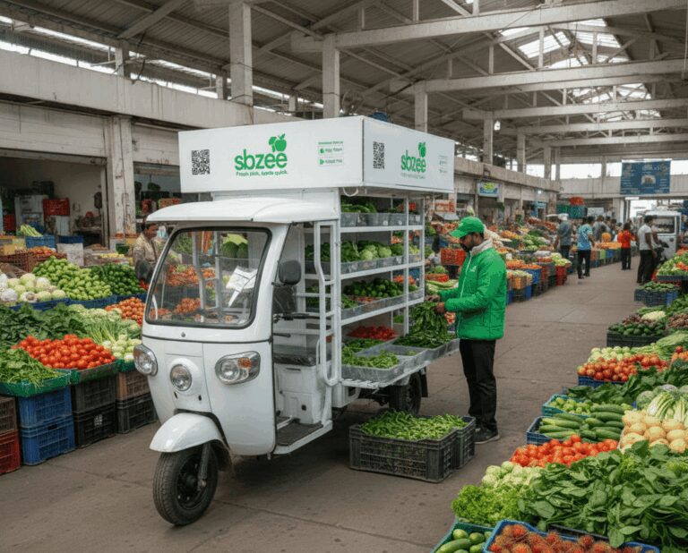 Farm-Fresh Goes Electric: Sbzee Launches EV Carts in Delhi NCR
