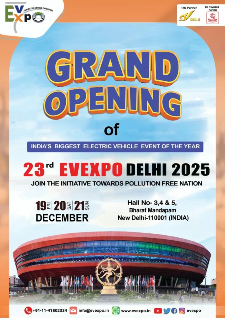 Grand Opening of 23rd EVEXPO Delhi 2025 – Witness the Future of Electric Mobility Today!