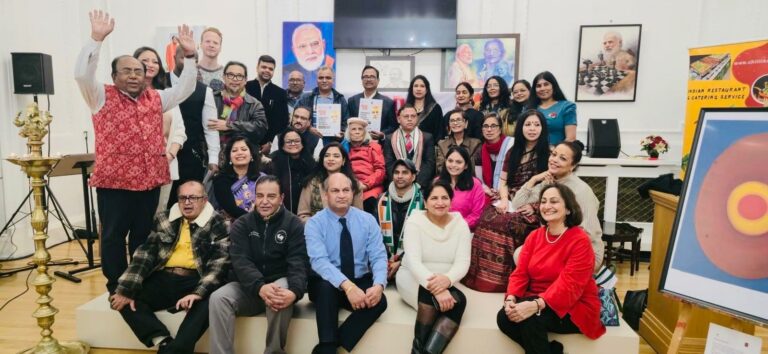 Indian Diaspora Voices in London: Sweta Mohanty and Partha Panda Lend Strong Support to the ‘Modi 3.0’ Art Exhibition