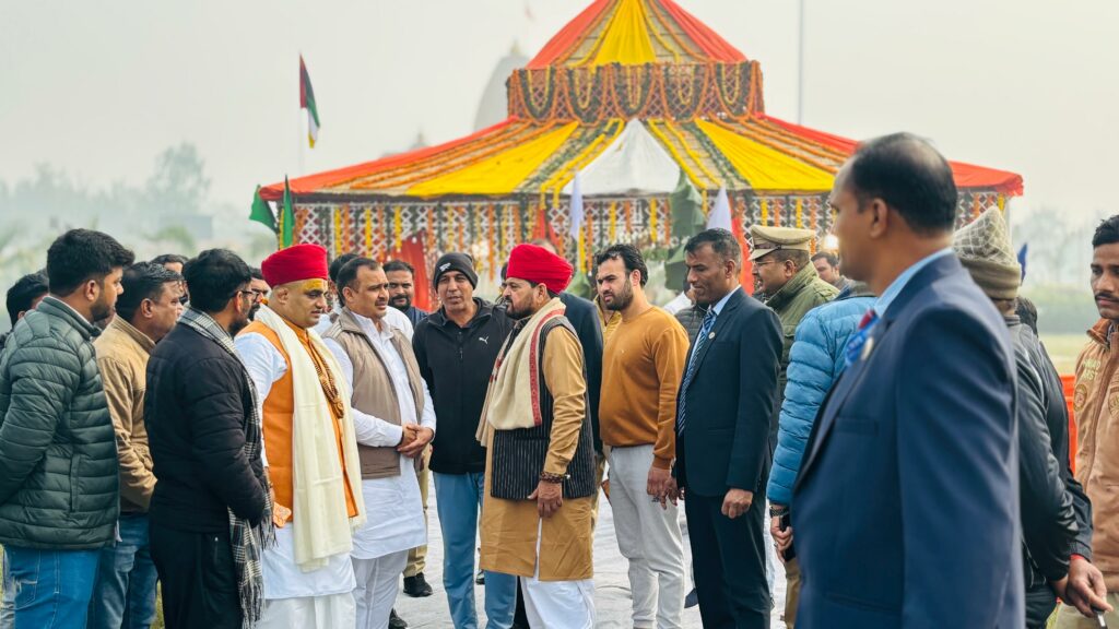 Day 1 of Ram Katha Begins in Ayodhya as Rashtra Katha Mahotsav Proceeds under the Presence of Brij Bhushan Sharan Singh Ji