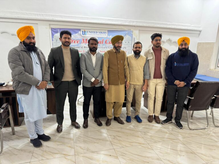 UNITED SIKHS Hosts Free Medical Camp at Gurdwara Sri Janam Asthan, Nankana Sahib on Guru Gobind Singh Ji’s Parkash Utsav (Gurpurab)