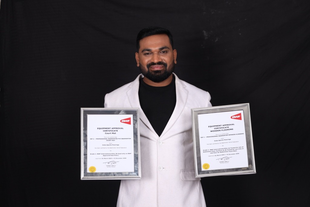 India Sports Floorings Secures BWF Certification