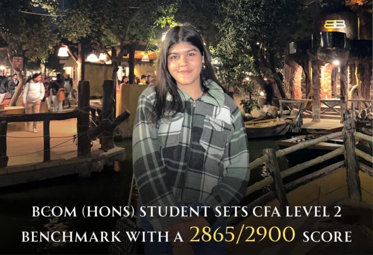 BCom (Hons) Student Sets CFA Level 2 Benchmark with a 2865/2900 Score via Online Coaching