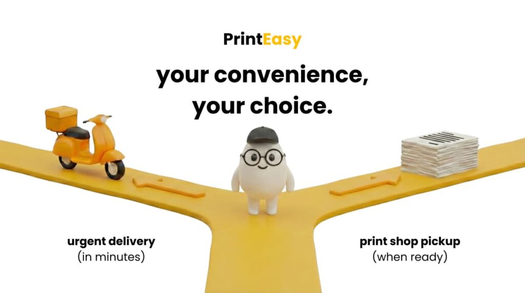 Your Convenience, Your Choice: PrintEasy Brings Printout Delivery in Minutes Without Limiting How You Print