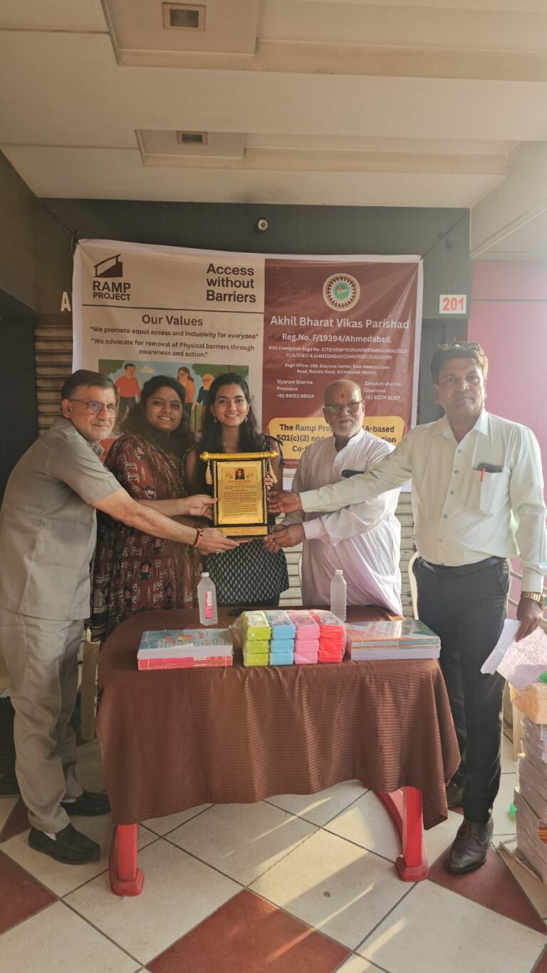 “Daughter of India,” dedicated to serving India even while living in America, becomes a ray of hope for people with disabilities