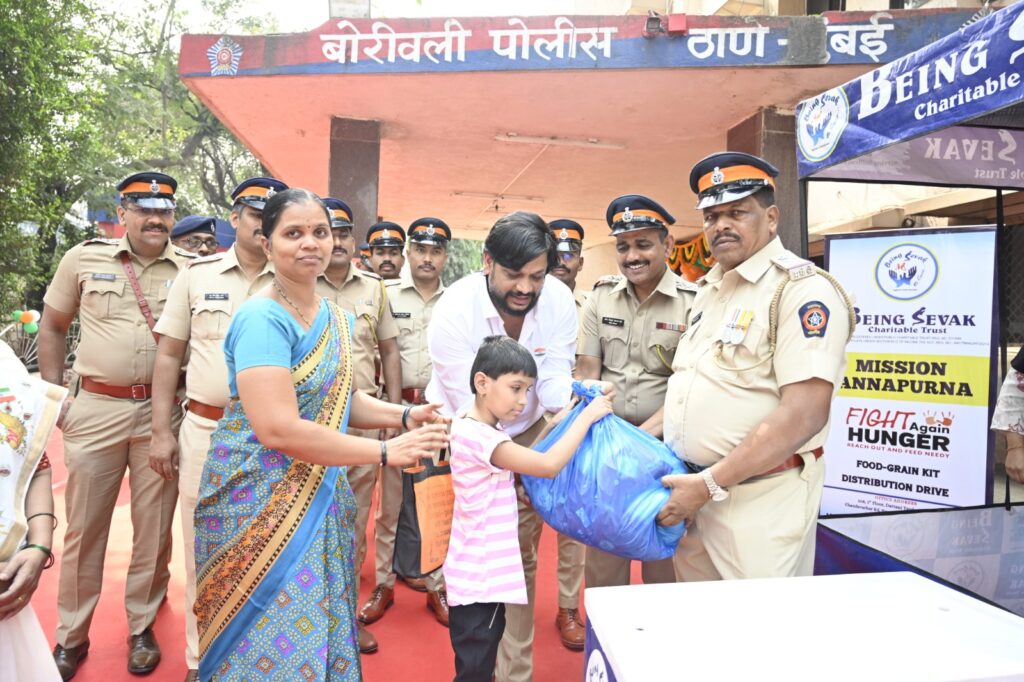 Republic Day Humanitarian Initiative by ‘Being Sevaka NGO’: Ration Distribution to the Needy in Collaboration with Police Administration