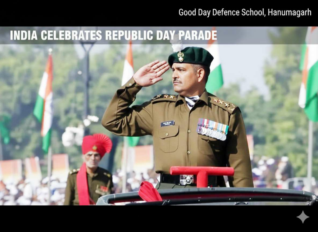 PVC Captain Yogendra Singh Yadav, Mentor at Good Day Defence School Hanumangarh, Inspires Future Leaders at India’s 77th Republic Day Parade in Delhi