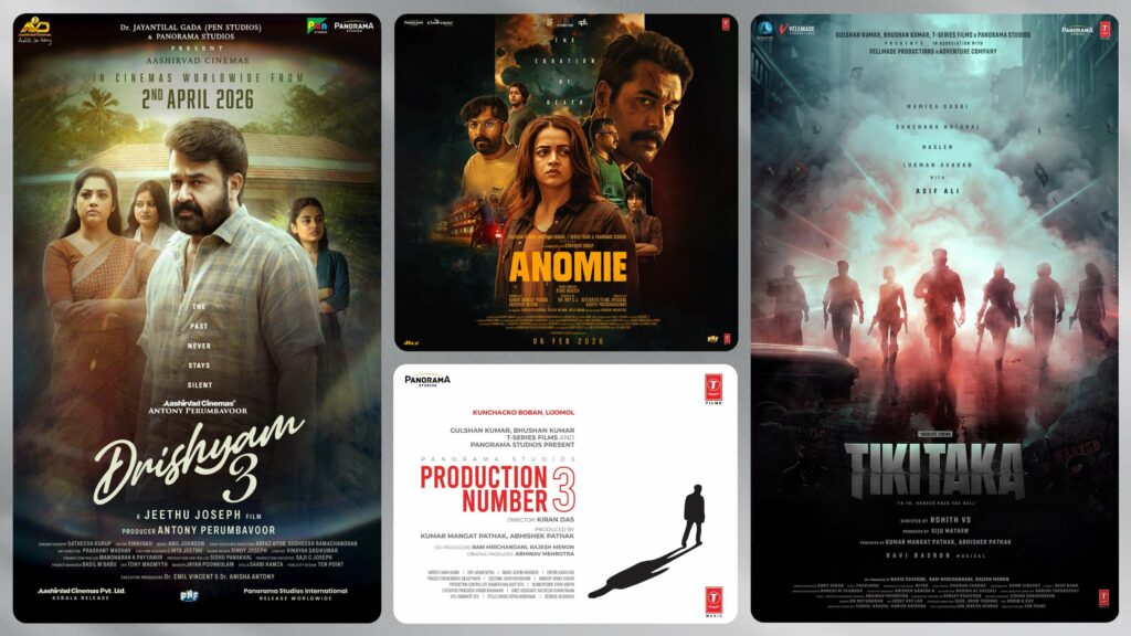 PANORAMA STUDIOS JOINS FORCES WITH PHARS FILM FOR GLOBAL OVERSEAS RELEASE OF ITS FOUR MALAYALAM FILMS