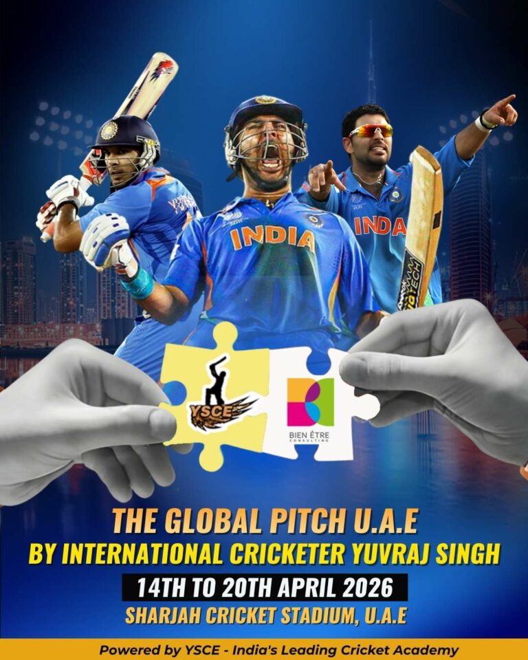 Bien-être Consulting partners with Yuvraj Singh Centres of Excellence to drive brand collaborations for an exclusive 7-day cricket training camp in the UAE – The Global Pitch UAE