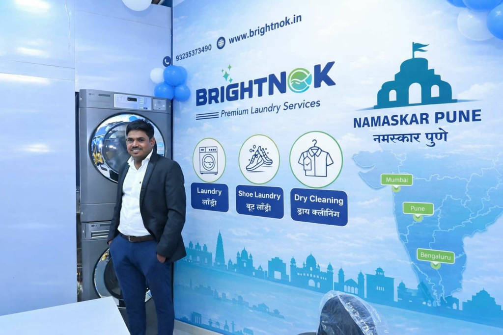 BrightNok Founder Ganesh Yadav’s Entrepreneurial Journey: From a Small Village to Metro Cities in India’s Growing Laundry Industry