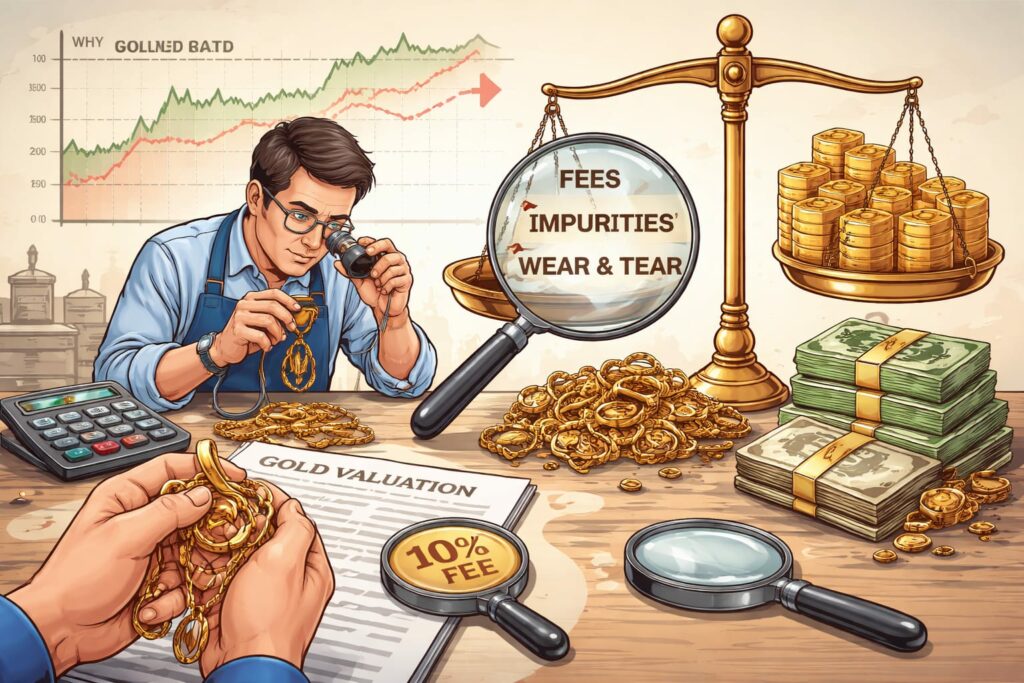 Why You Do Not Get the Market Gold Rate When Selling Used Gold