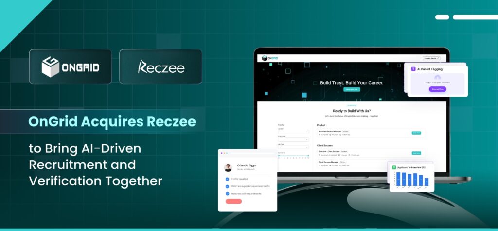 OnGrid Acquires Reczee to Bring AI-Driven Recruitment and Verification Together