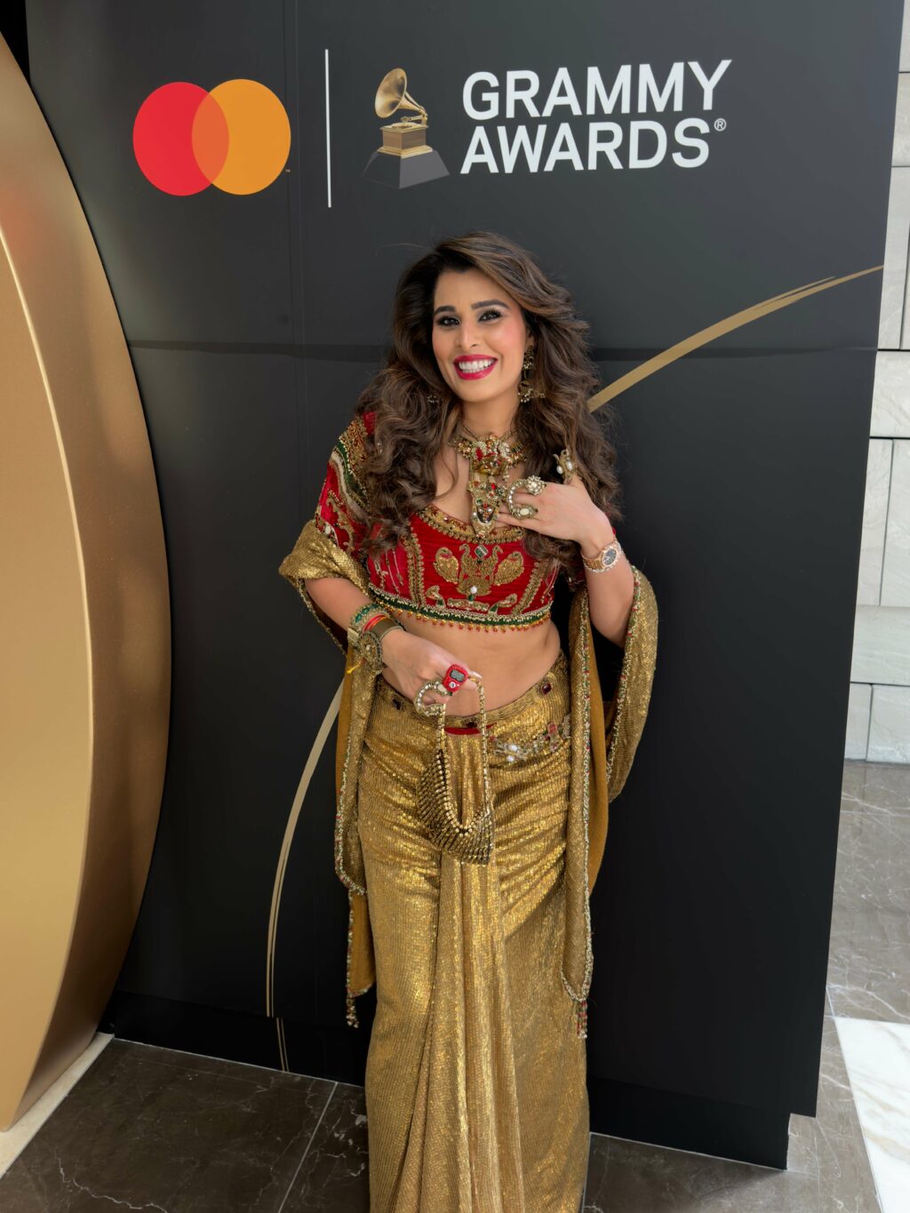Sri Krishna, Vrindavan & Couture: Inside Aarti Khetarpal’s Grammy Look